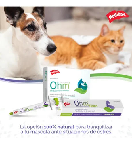 Ohm Pasta Palatable Jeringa 7gr Gatos Disminuye Ansiedad X 2 - Image 3