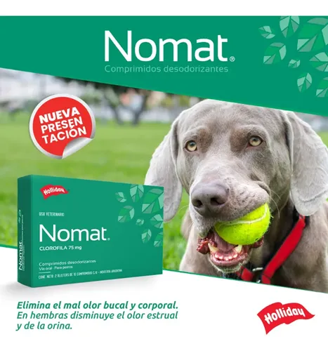 Nomat Perro X20 Comp Mal Aliento Olor Corporal Gases Verde Claro - Image 4