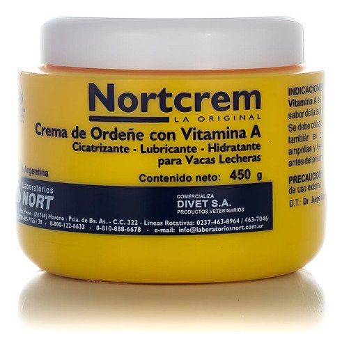 Crema De Ordene C/vitamina A Notrcrem 450 Grs Inolora E Incolora