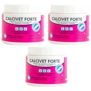 Suplemento Calcivet Forte Perro Gato 150g Polvo Pack X 3
