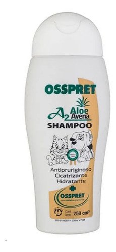 Shampoo Para Perros Y Gatos Osspret Aloe Y Avena 250 Ml Aloe Vera