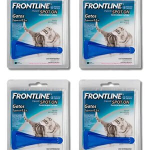 Pipeta Para Gatos Frontline Spot On Elimina Pulgas Piojos X4 Azul
