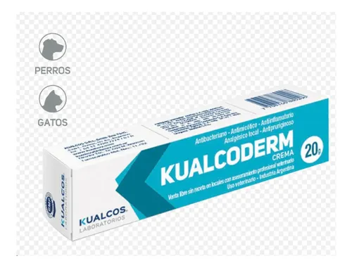Kualcoderm Crema 20 G Perros Gatos Antimicotica Cicatrizante - Image 5