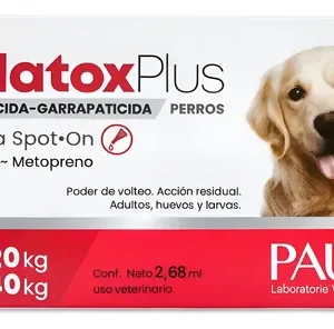 Pipeta Silatox Plus Perros 20 A 40kg Pulgas Garrapatas Rojo