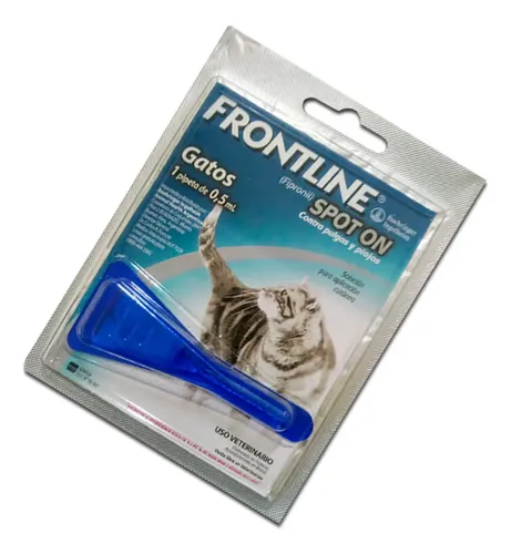 Pipeta Frontline Spot On Gatos Felinos 2 A 10 Kg Pulgas Azul Claro - Image 7