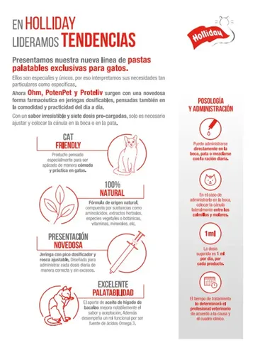 Suplemento Revitalizante Poten Pet Gatos Pasta - Holliday - Image 2