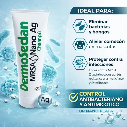 Shampoo Dermosedan Nano Ag Perro Gato Con Clorhexidina 200ml Coco - Image 4