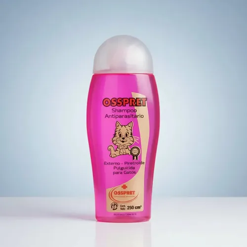 Shampoo Antiparasitario Gatos Osspret 250 Ml Pulgas Garrapat - Image 2