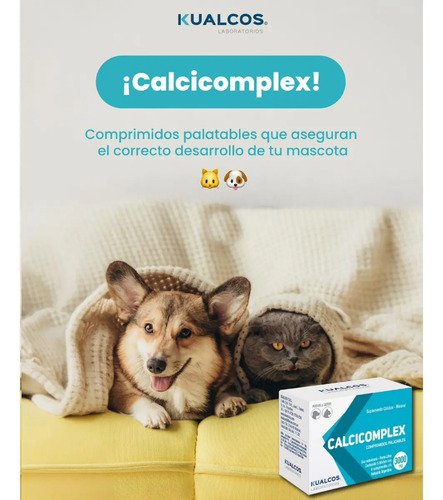 Calcicomplex 30 Comprimidos Suplemento De Calcio Perro Gato - Image 7