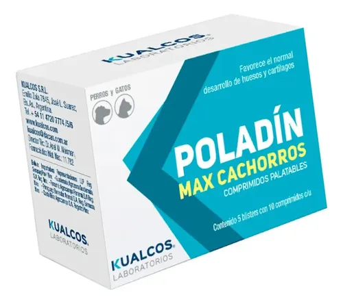 Poladin Max Cachorros Vitaminas Perros Gatos X50 Comprimidos - Image 5