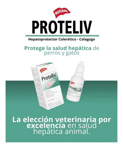 Proteliv Gotas 15ml Hepatoprotector Perros Gatos Holliday - Image 2