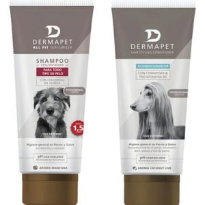 Shampoo Y Acondicionador Dermapet Para Perro/gato Todo Tipo De Pelo 250ml A. Shampoo All Fit 250ml Y Acondicionador