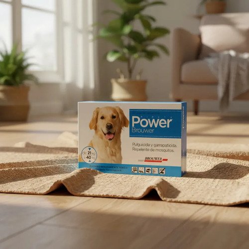 Pipeta Para Perros Grandes Power Ultra 21 A 40 Kg Pack X3 Azul - Image 6