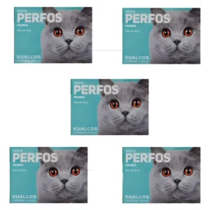 Pipeta Antipulgas Perfos Gato Más De 4kg Pack X 5 Unid Celeste