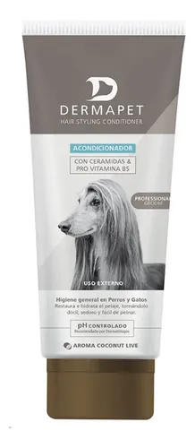 Dermapet Acondicionador Enjuague Hair Styling 250ml Perro Coco - Image 4