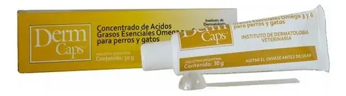Derm Caps Complejo Vitaminico Manto Pelaje Perro Gato 30grs
