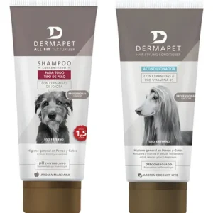 Dermapet Shampoo All Fit + Acondicionador 250ml Perros A. Shampoo All Fit 250ml Y Acondicionador