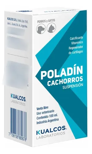 Poladin Cachorros Jarabe Calcificante Perros Gatos 100ml Kualcos