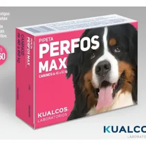 Pipeta Perfos Perros 40 A 60 Kg Pulgas Garrapatas Mosquitos Rosa Chicle