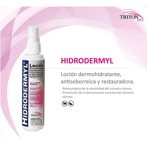 Hidrodermyl Loción Hidratante Antiseborreico Perros Y Gatos Agua - Image 2