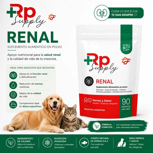 Suplemento Polvo Rp Renal X90 Gr Vitaminas Perro Gato - Image 3
