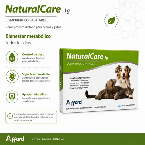 Suplemento Natural Care 1 Grs X 30 Comprimidos Perros Gatos - Imagen 4