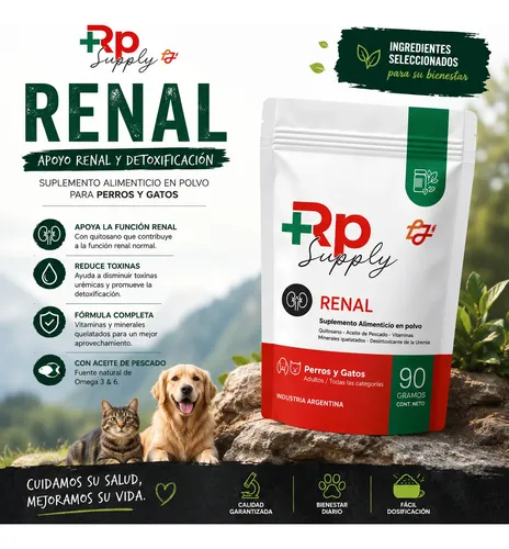 Suplemento Polvo Rp Renal X90 Gr Vitaminas Perro Gato - Image 5