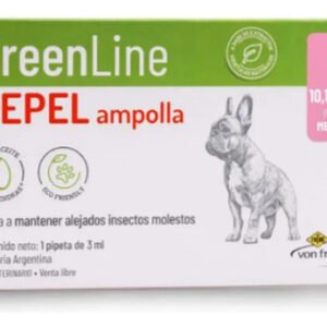 Greenline Pipeta Pulgas Garrapatas Hasta 20kg Perro Azul Claro
