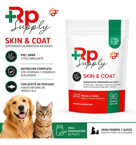 Suplemento Polvo Rp Skin & Coat 90 Gr Omega 3 Y 6 Perro Gato - Image 5