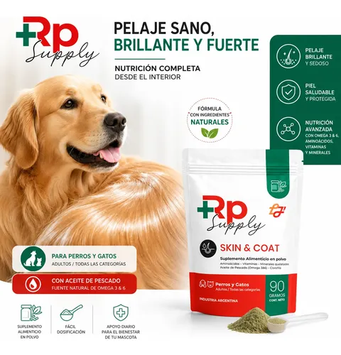 Suplemento Polvo Rp Skin & Coat 90 Gr Omega 3 Y 6 Perro Gato - Image 4