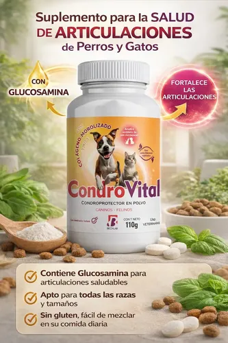 Condrovital Glucosamina Perros Gatos Suplemento Articular Bechlab 110g - Image 3