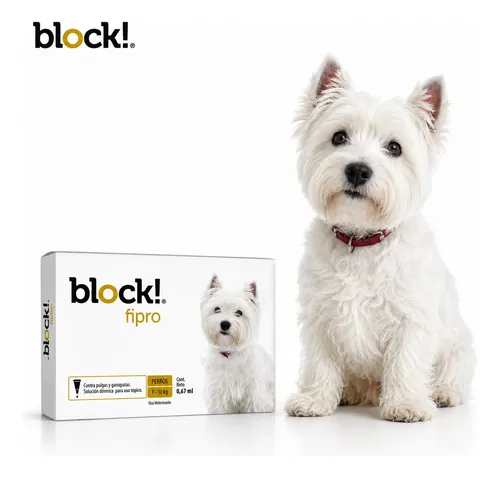 Pipeta Block Perro 1 A 10kg Pulgas Garrapatas Mosquitos Block 1 A 10kg - Image 4