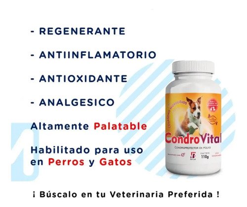 Condrovital Suplemento Articular Condroprotector Perro Gato - Image 7