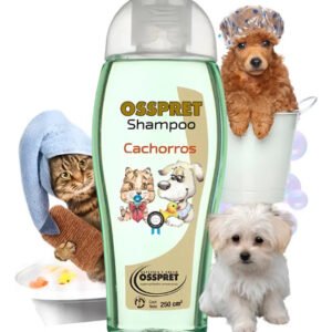Osspret Shampoo Para Perro Y Gatos Cachorros 250cm3 Fragancia Bebé