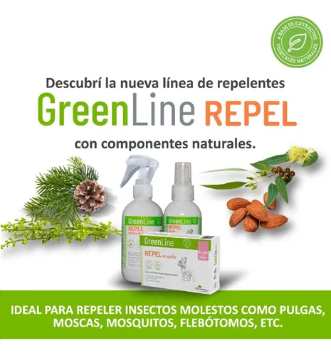 Greenline Spray Natural Repel 125ml Pulga Mosquito Garrapata Verde Claro - Image 6