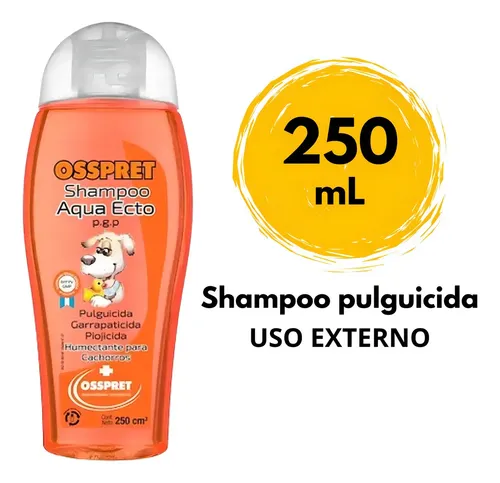 Shampoo Osspret Pulguicida Garrapaticida Cachorros 250 Ml Neutro - Image 4