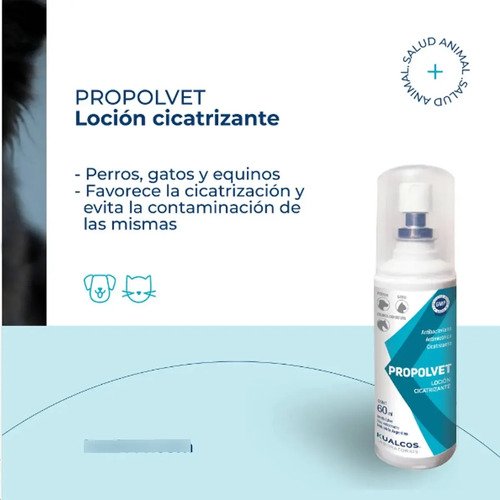 Propolvet Cicatrizante Antimicotico Perro Gato Propóleo 60ml Blanco - Image 5