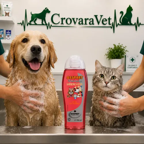 Shampoo Para Perros Y Gatos Osspret Medicado 250 Ml Coco - Image 5