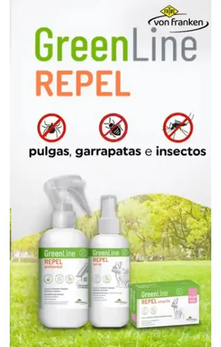 Greenline Pipeta Repelente Pulgas Garrapata Hasta 10kg Perro Agua - Image 4