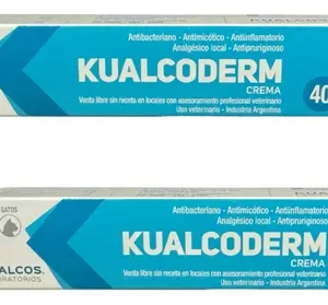 Kualcoderm Crema Antimicótica 40g Perros/gatos X 2 Unidades.
