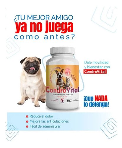 Condrovital Suplemento Articular Condroprotector Perro Gato - Image 8