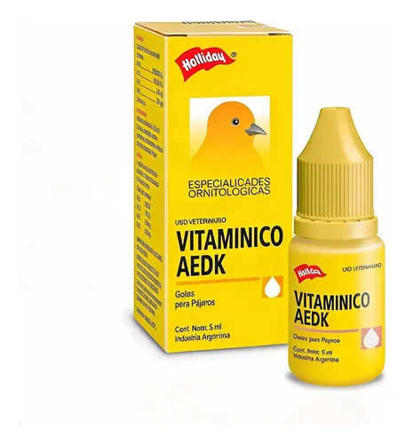 Vitamina Vitamínico Aedk A E D K Aves Pajaros Canarios 5ml