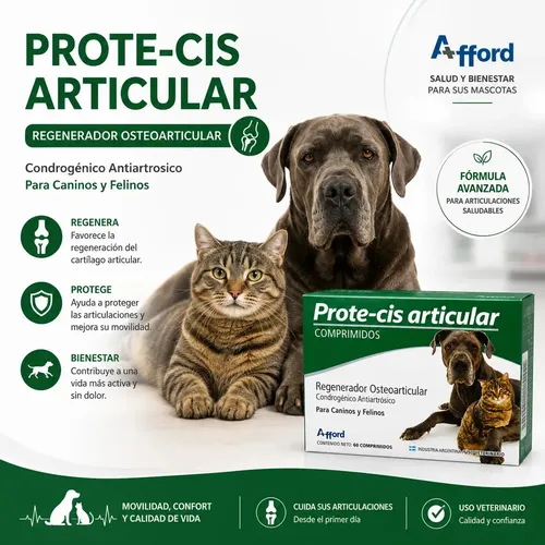 Prote-cis Articular Condroprotector Perros Gatos X60 Comp - Imagen 2