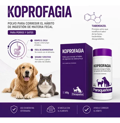 Suplemento Koprofagia Coprofagia Heces Polvo 60 G Perro - Imagen 3