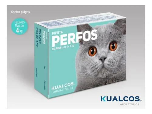 Pipeta Perfos Antipulgas Gato Hasta 4 Y Mas De 4kg - Imagen 2