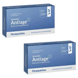 Nutrapro Antiage Suplemento Perros Gatos 30 Comp. Pack X 2