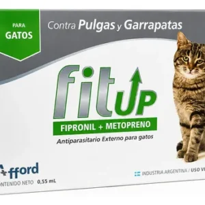 Fit Up Pipeta Gato Contra Pulgas Garrapatas Larvas Huevos Fit Up Felinos