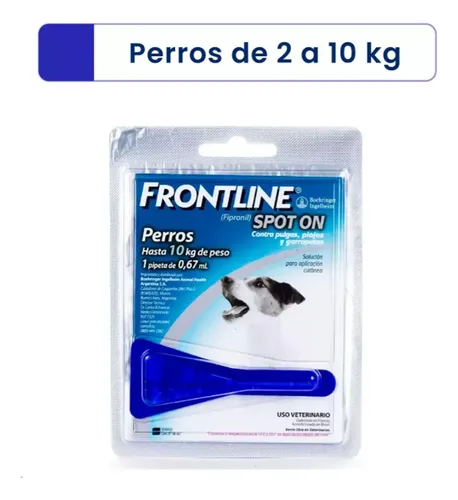 Pipeta Frontline Spot On Perros Hasta 10kg Frontline Spot On Hasta 10 - Imagen 2