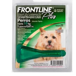 Pipeta Frontline Plus Perro Hasta 10 Kg Pulgas Y Garrapatas Frontline Plus Hasta 10 Kg