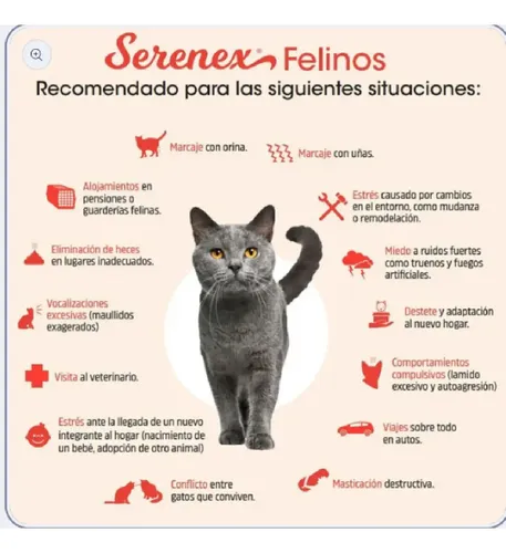 Serenex Feromonas 25ml Spray Para Gatos Felinos - Imagen 4
